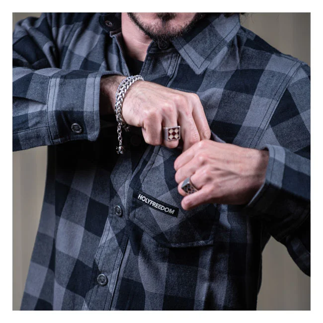 Holy Freedom Freedom Jessie James Flannel shirt grey/black