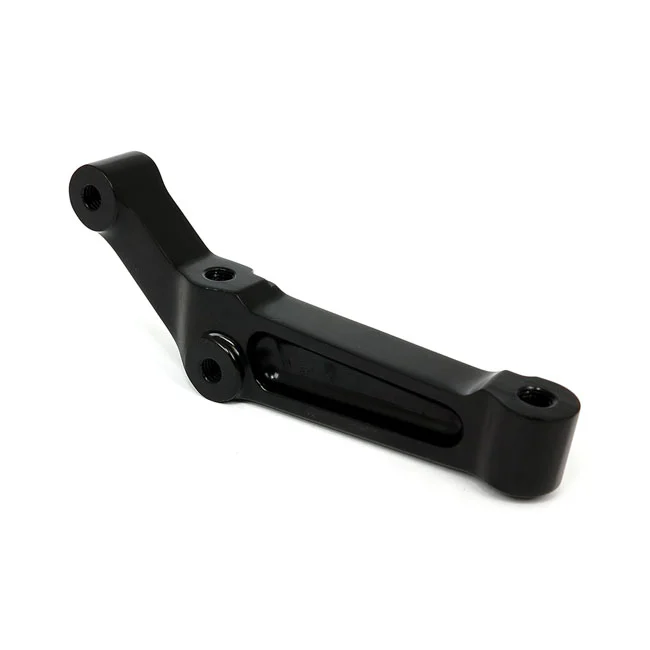 Performance Machine PM, Radial mount caliper bracket. Black, left front