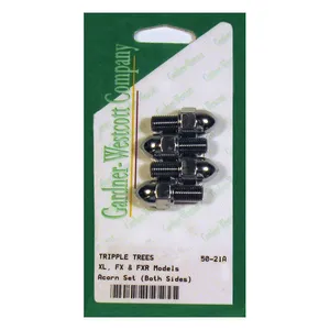 Gardner-Westcott Triple tree side bolt set. Acorn nut