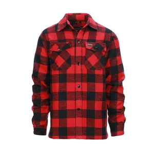 Army Surplus Lumberjack flannel shirt checkered red/black