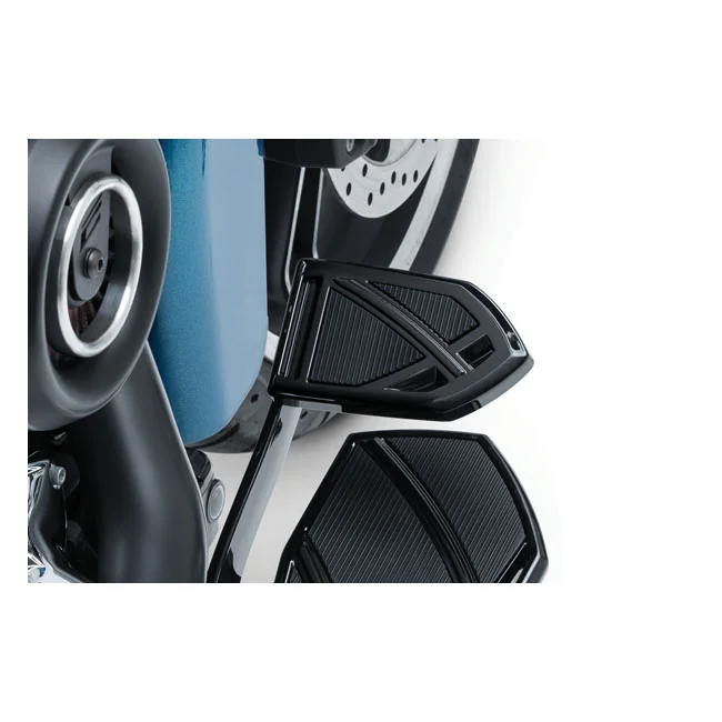 Kuryakyn Phantom brake pedal pads. Gloss black