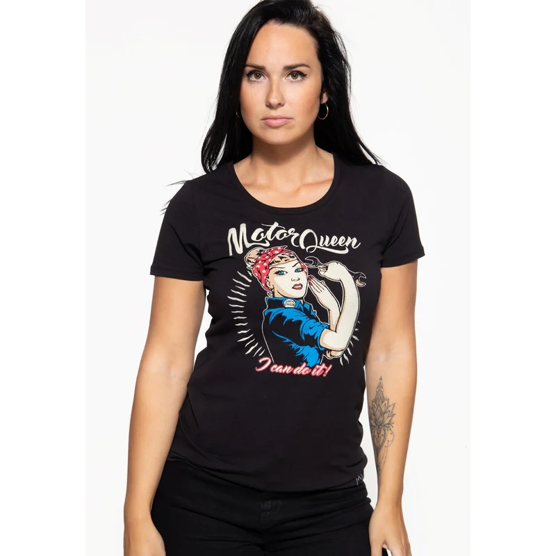 King Kerosin Queen Kerosin I Can Do It t-shirt black