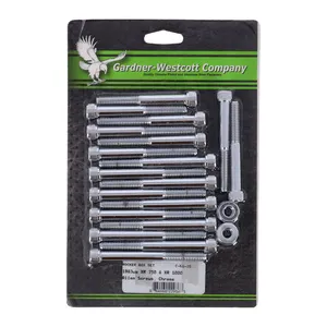 Gardner-Westcott GW, XR Sportster rocker box bolt kit. Allenhead, chrome