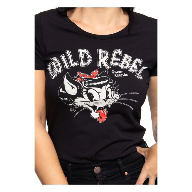 King Kerosin Queen Kerosin Wild Rebel t-shirt black