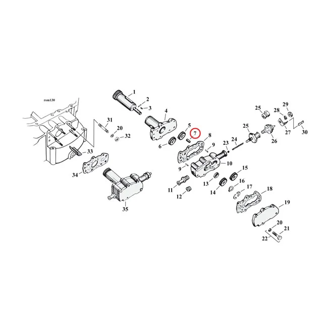 MCS Idler shaft, oil pump - 26327-52