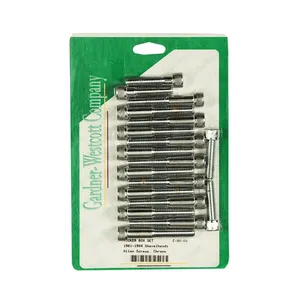 Gardner-Westcott GW, Shovel rocker box bolt kit. Allen, chrome