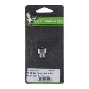 Gardner-Westcott Allen plug, oil screen crankcase