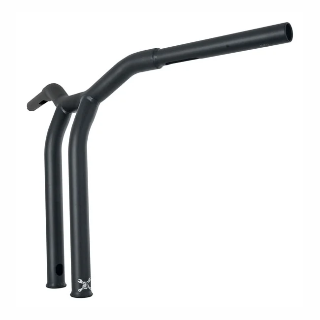 Burly Dominator raked 1-1/4" T-bar 14" rise. Matte black