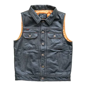 13 and a half company 13 1/2 Blood Moon leather vest black