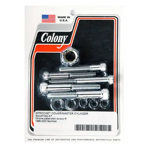 Colony Colony, sprocket cover & master cyl. mount kit chrome