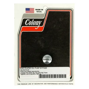 Colony Colony bypass plug, oil pump