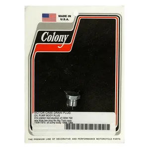Colony Colony, crankcase drain plug / oil pump plug. Zinc