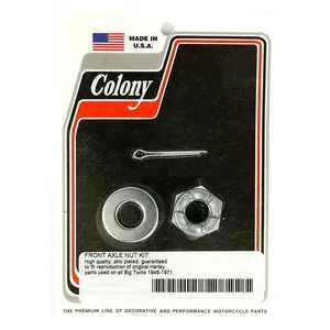 Colony Colony axle nut kit. Front