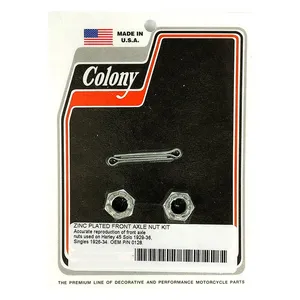 Colony Colony axle nut kit. Front