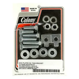 Colony Colony, oil tank mount kit. Zinc