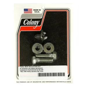 Colony Colony, L62-64 tool box mount kit. Zinc