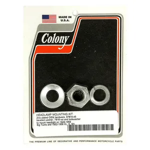 Colony Colony, headlamp mount kit. Zinc