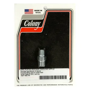 Colony Colony, Knuckle rocker box oil feed fitting. Zinc