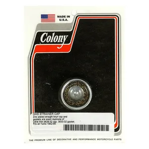 Colony Colony, gas strainer cap. 42-65 style. Zinc