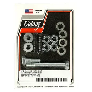 Colony Colony. 37-75 gas tank mount kit. Zinc