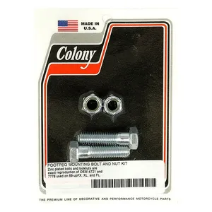 Colony Colony, foot peg mount kit. Zinc