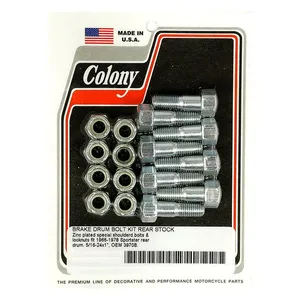 Colony Colony, rear brake drum mount kit. Zinc