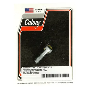 Colony Colony, cam cover oil passage bolt. Zinc
