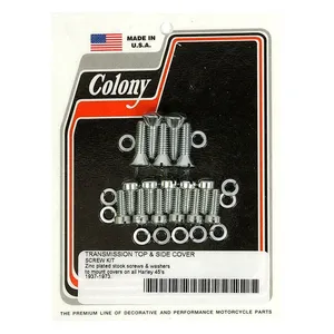 Colony Colony, transmission top & side cover screw kit. Zinc
