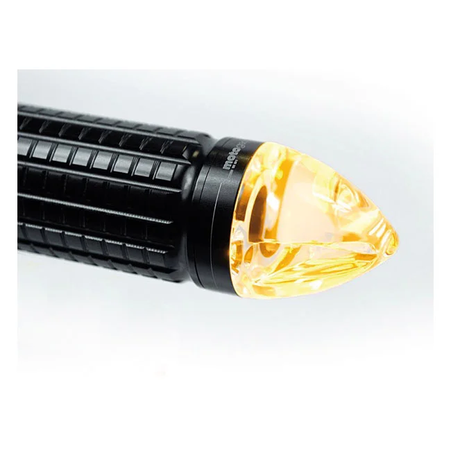 Motogadget Mo.blaze cone in-bar turn signals. Black