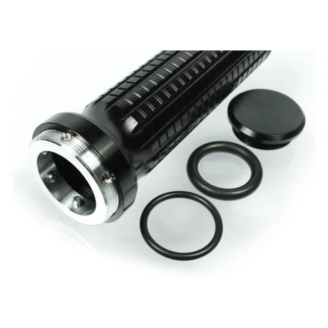 Motogadget Mo.grip aluminum handlebar grip set. Black