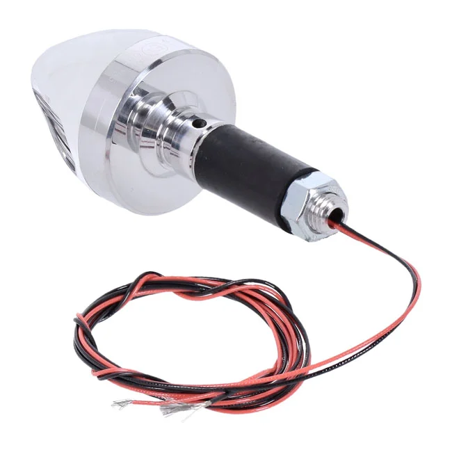 Motogadget Mo.blaze cone in-bar turn signals. Polished