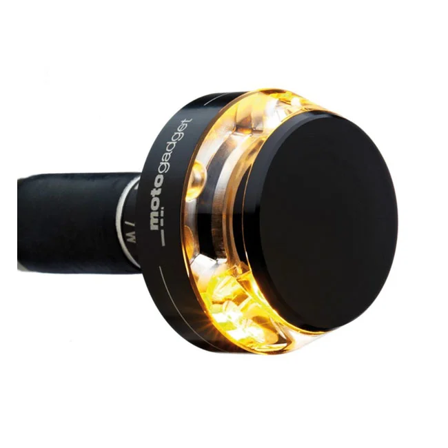 Motogadget Mo.blaze disc LED turn signal. Black, right