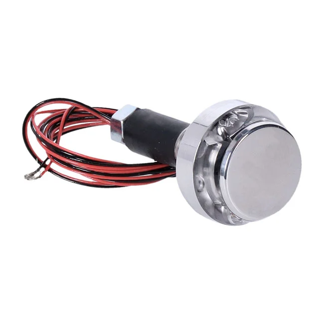 Motogadget Mo.blaze disc LED turn signal. Polished, left