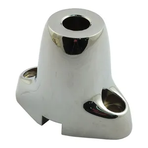 MCS Front turn signal stand-off bracket. Chrome
