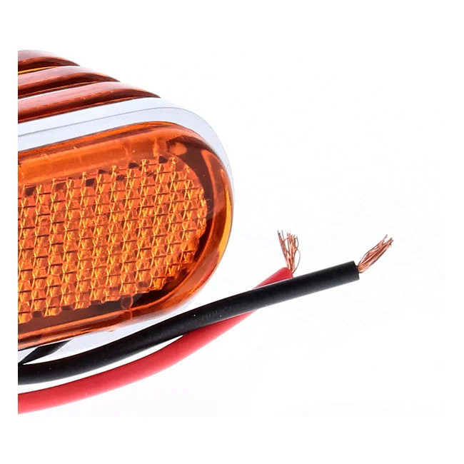 MCS Lango side lighters, turn signals. Chrome - 930696