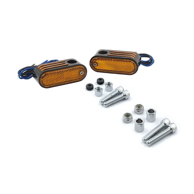 MCS Lango side lighters, turn signals. Chrome - 930697