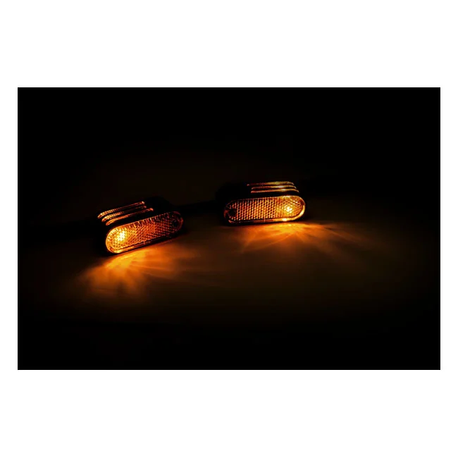 MCS Lango side lighters, turn signals. Chrome - 930697