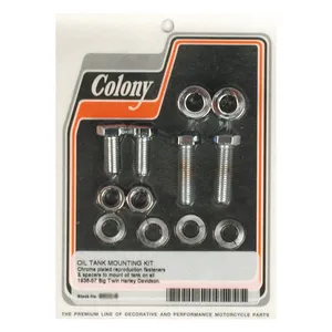 Colony Colony, oil tank mount kit. Chrome