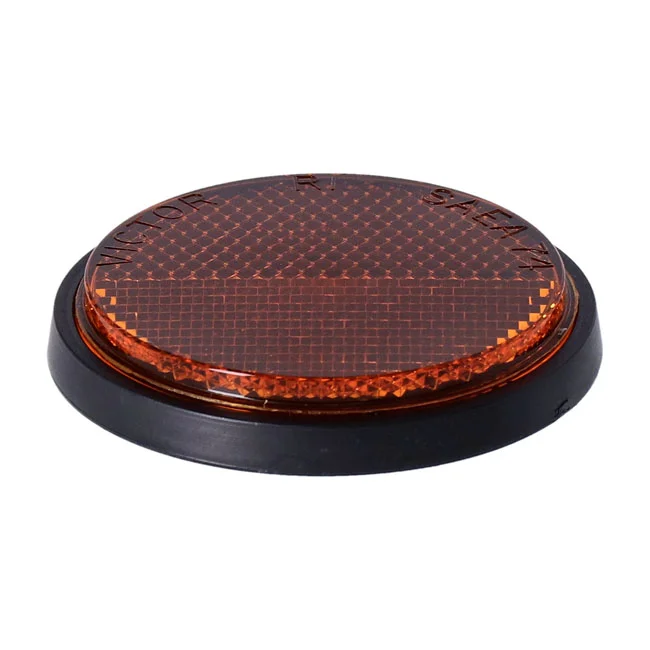 Chris Products Products, reflector. Round 2-1/2". Amber