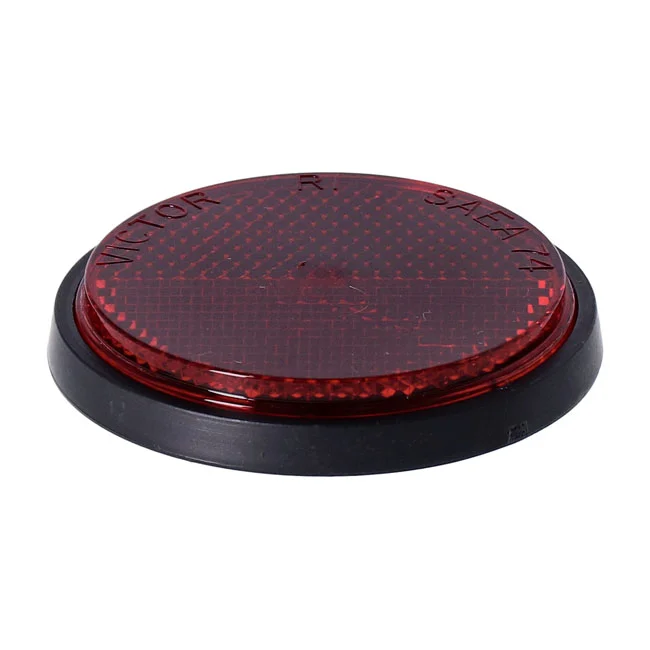 Chris Products Products, reflector. Round 2-1/2". Red