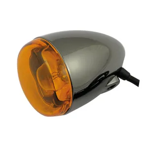 Chris Products Chris, bullet turn signal. Black nickel. Amber lens