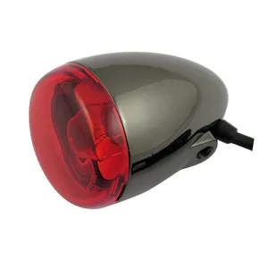Chris Products Chris, bullet turn signal. Black nickel. Red lens