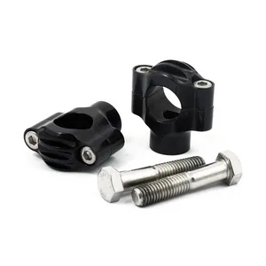 Rough Crafts Rough Crafts, finned risers for 1" handlebars. Black