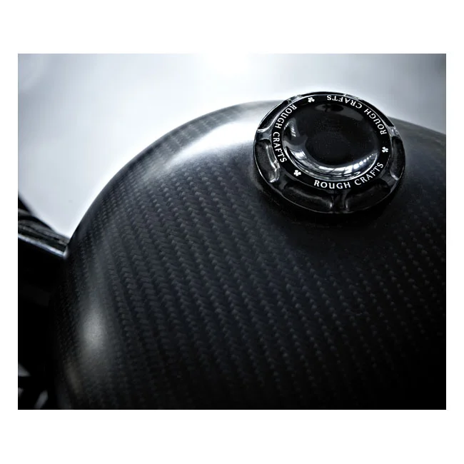 Rough Crafts Crafts, 96-up Groove gas cap. Black