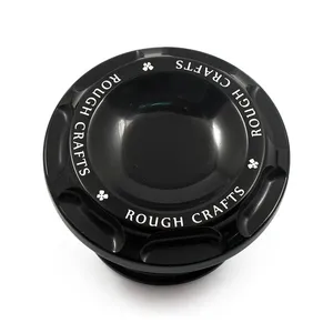 Rough Crafts Rough Crafts, 96-up Groove gas cap. Black