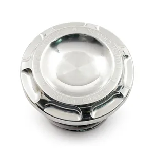 Rough Crafts Rough Crafts, 96-up Groove gas cap. Polished