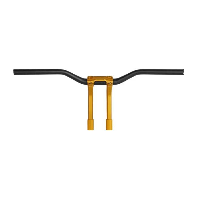 Performance Machine PM, 1-1/4" Phatbar & 12" riser kit. Gold Ops