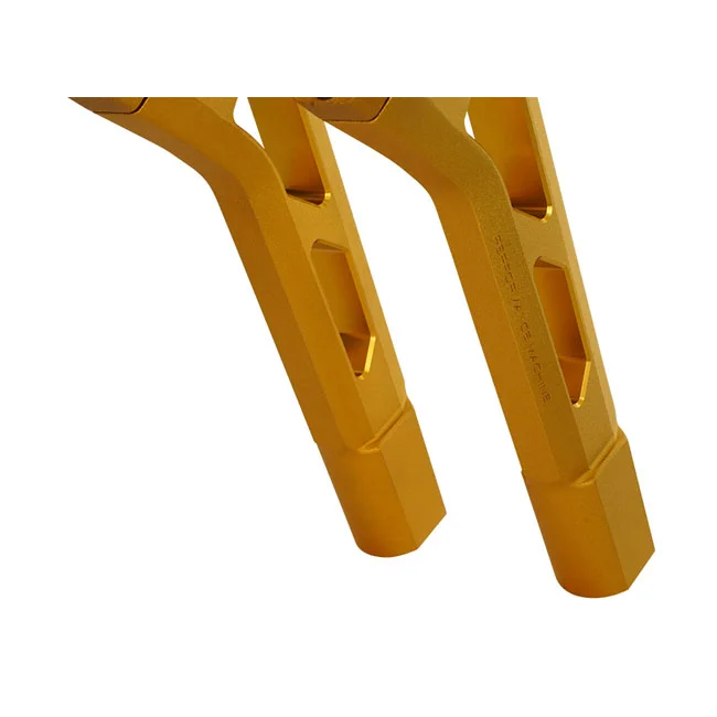 Performance Machine PM, 1-1/4" Phatbar & 12" riser kit. Gold Ops
