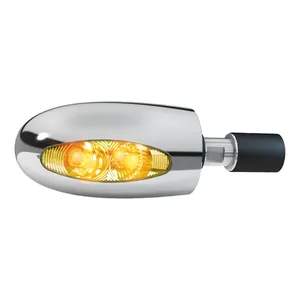 Kellermann Kellermann, BL 1000 LED turn signal. Clear. Chrome brass