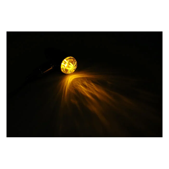 MCS Micro bullet LED turn signals, chrome - 934843